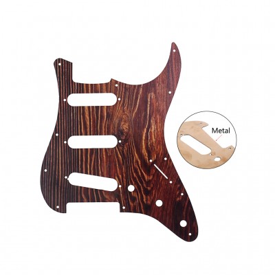 Guitar SSS Anodized Pickguard Shield Brass