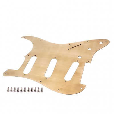 Guitar  SSS  Pickguard Shield brass