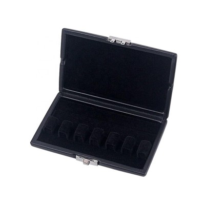 Black Oboe Reed Case Storage Box PU Leather Holder for 6PCS Oboe Reeds Protect Against Moisture Woodwind Instrument Parts