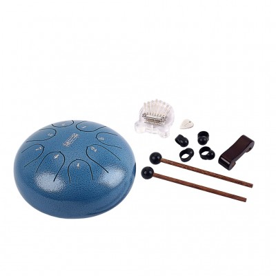 Steel Tongue Drum 8 Tone Key Lotus Empty Lotus Drum and 8 key Mini Kalimba  Thumb Piano Finger