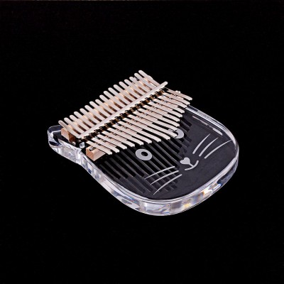 Scoutdoor 17 Keys Kalimba Thumb Piano Made By Single Board High-Quality Wood Mahogany Body Musical Instrument