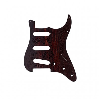 Real Rosewood SSS Strat Guitar Pickguard