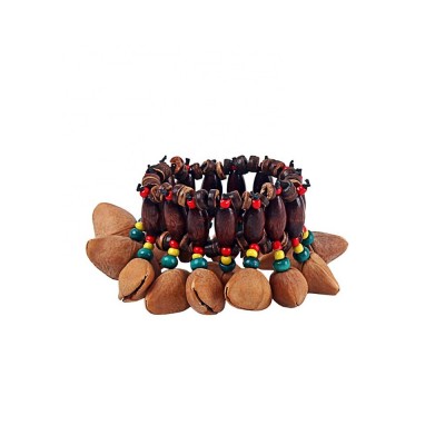 Nut Shell Orchestral Practical Percussion Bracelet Natural Bell Chimes Musical Instrument Hand Chain Props Handmade Gadget